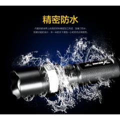 強光手電可調焦防水防震航空鋁合金手電筒，買一送同型号一